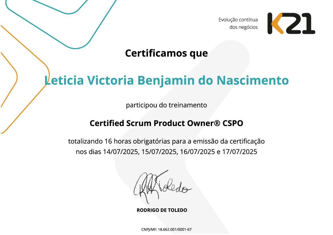 Certificado K21